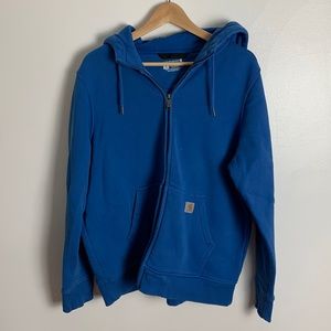 Womens Carhartt blue zip up hoodie sweatshirt - summer sale